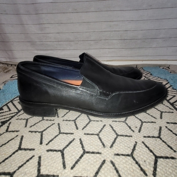 COLE HAAN GRAND OS BLACK LEATHER LOAFERS, SZ 11.5 - Picture 5 of 14